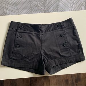 Talula (Aritzia) black nautical themed shorts